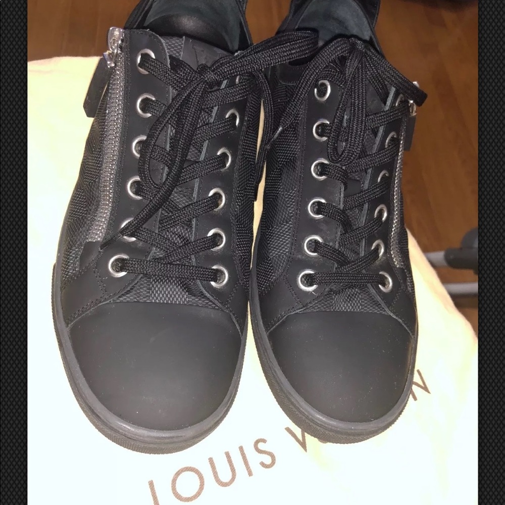 Louis Vuitton Black Damier shoes original 100%